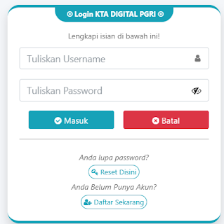Register PGRI Lombok Timur - Persatuan Guru Republik Indonesia Cabang Lombok Timur